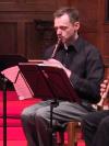 Cornell Kinderknecht playing the alto recorder
